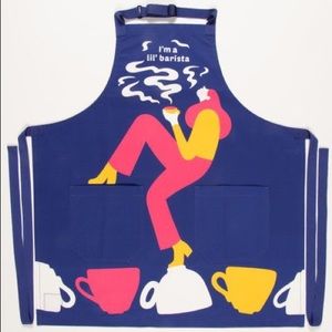 NWT Blue Q Apron “little barista”
